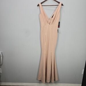 NWT Lulus Adelina Mermaid Maxi Dress S Sleeveless‎ Mermaid Gown Evening Formal